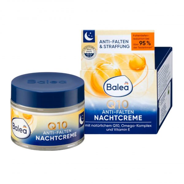 Balea Crème de nuit anti-rides Q10, 50 ml