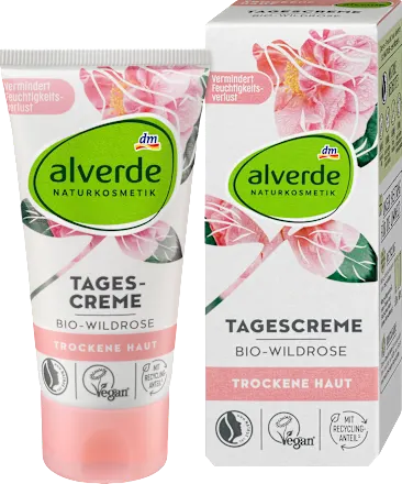 alverde crème de jour BIO à la rose sauvage