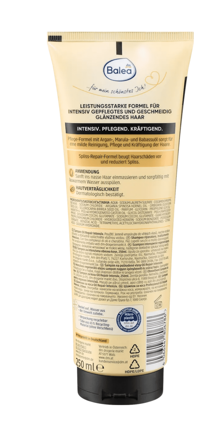 Shampoo Oil Repair Intensiv, 250 ml – Image 3