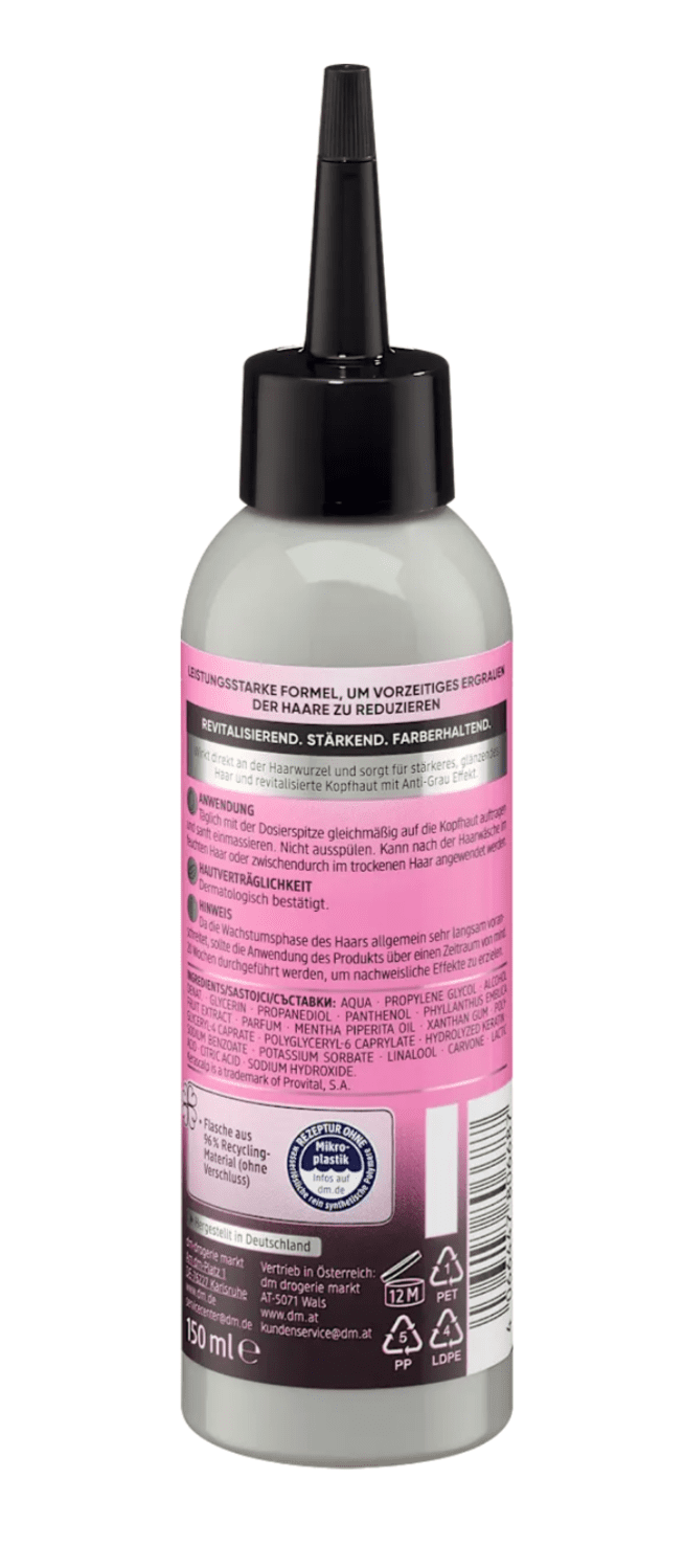Sérum capillaire Croissance + Force, Anti-cheveux blancs, 150 ml – Image 3