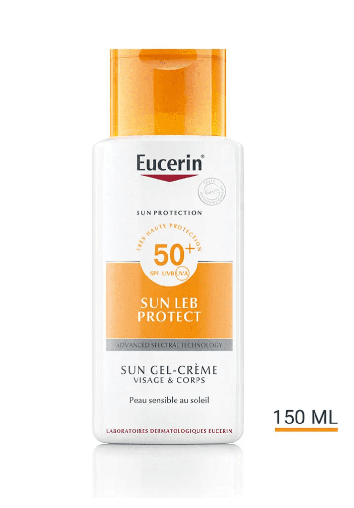 Eucerin Sun Protection Creme-gel Spf50 Leb Protect Visage Et Corps 150ml