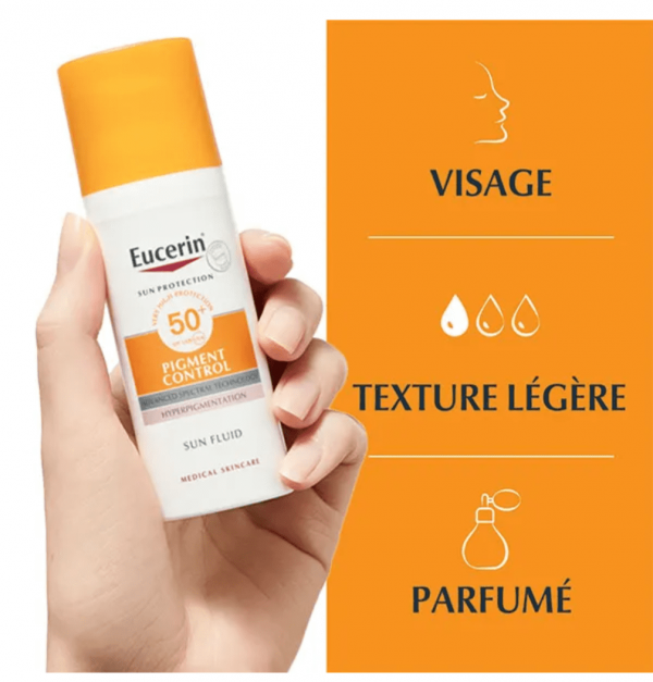 Eucerin Sun Protection Pigment Control Fluid SPF50 Anti-taches 50ml – Image 4