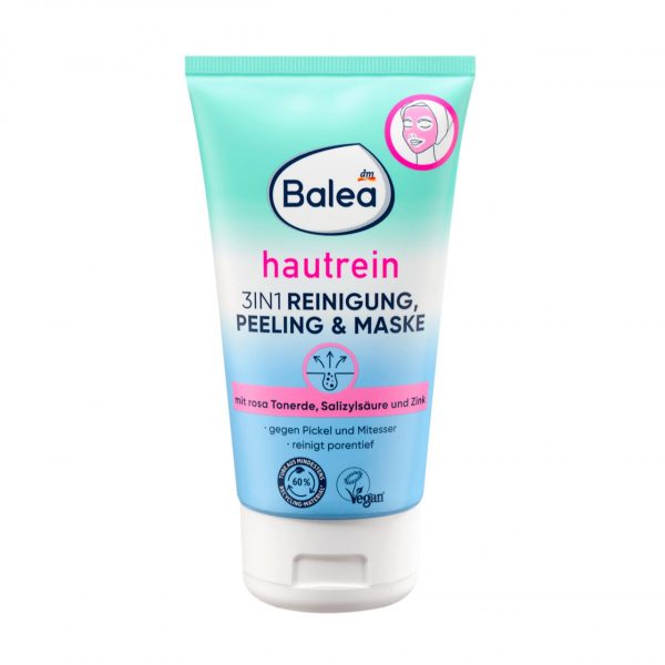Nettoyant, gommage & masque 3-en-1 Hautrein, 150 ml